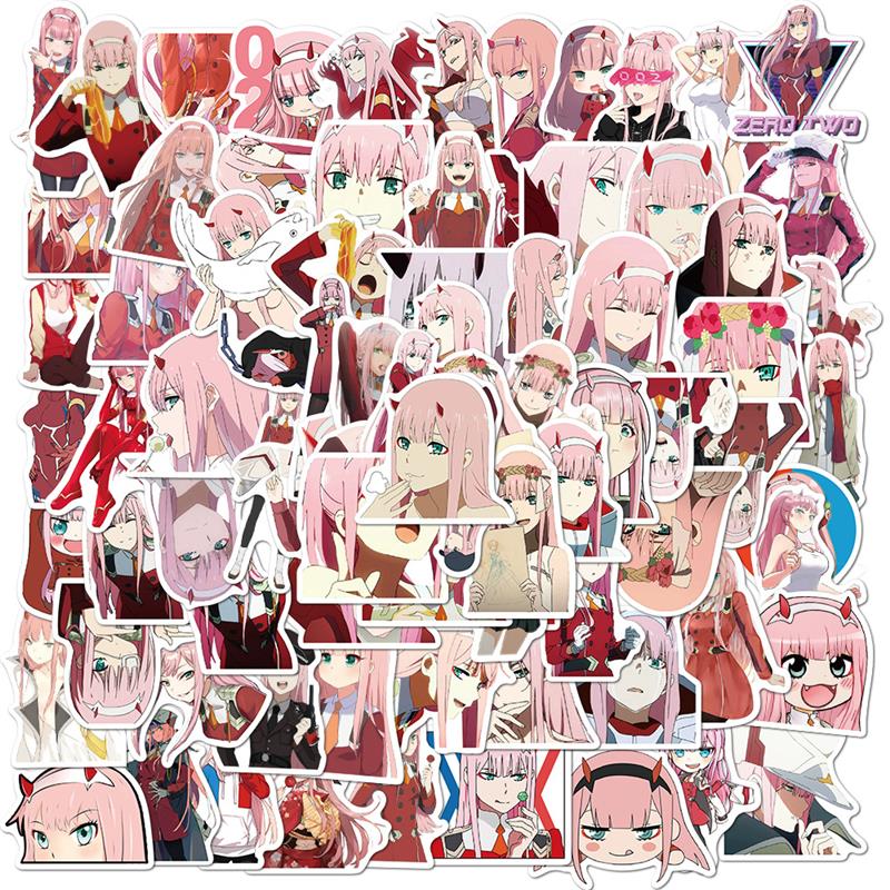 10 30 50Pcs Set Anime DARLING In The FRANXX Stickers Waterproof PVC Laptop Luggage Guitar Skateboard 1 - Darling In The FranXX Shop