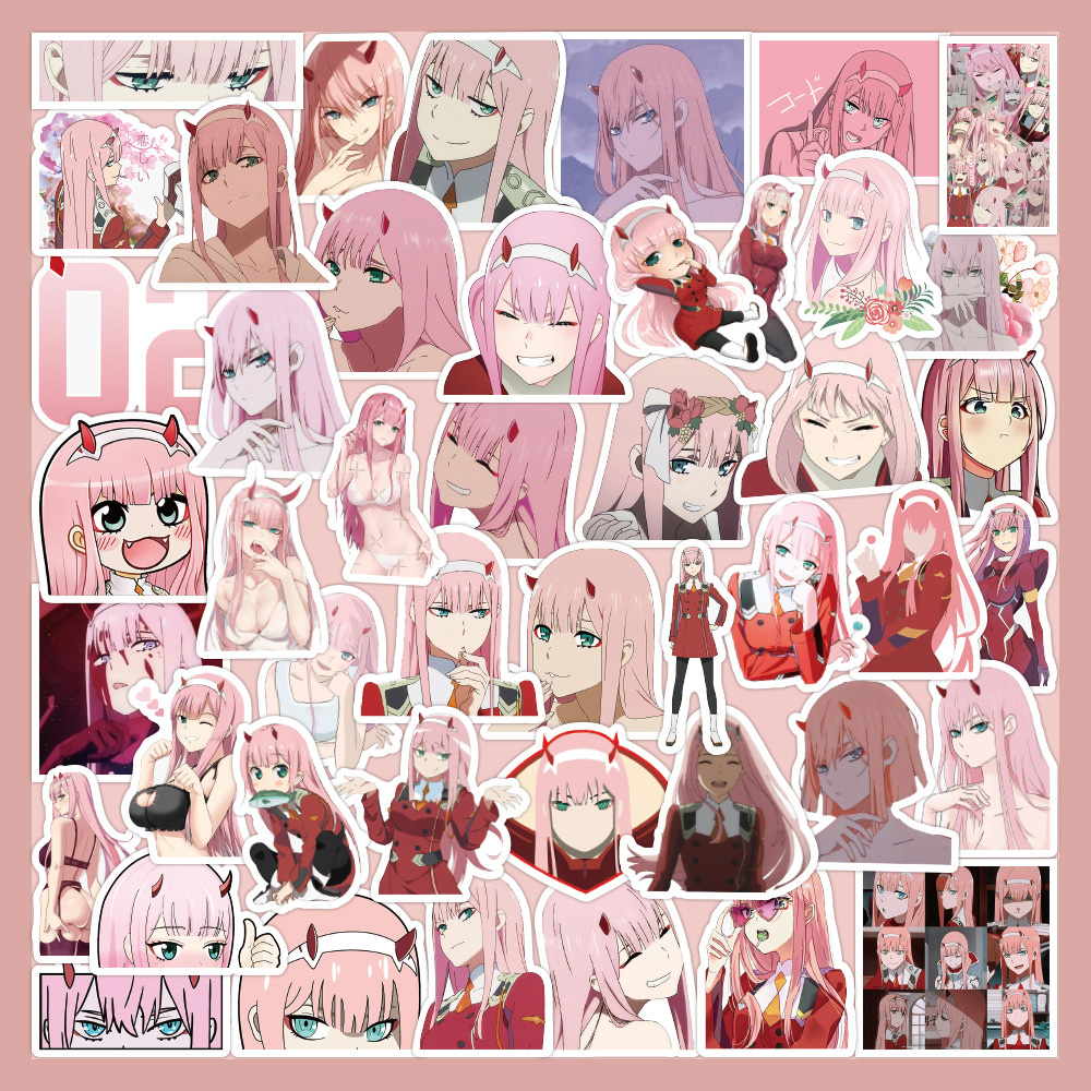10 30 60PCS DARLING in the FRANXX Anime ZERO TWO Sticker DIY Laptop Luggage Skateboard Graffiti - Darling In The FranXX Shop