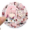 10 50 100PCS DARLING in the FRANXX Anime Kawaii ZERO TWO 02 Anime Sticker Skateboard Luggage - Darling In The FranXX Store