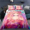 Anime DARLING in the FRANXX ZERO Bedding Set Zero Two Darling Girl Duvet Cover with Pillowcase 1 - Darling In The FranXX Store