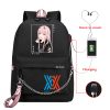 Anime Darling In The Franxx Zero Two School Backpack Bag Usb Charging Harajuku Casual Anime Graphic - Darling In The FranXX Shop