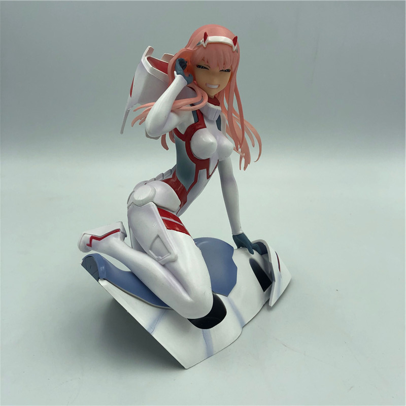 Anime Figure Darling in the FRANXX Figure Zero Two 02 Red White Clothes Sexy Girls PVC 7 - Darling In The FranXX Shop