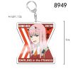 Japan Anime DARLING In The FRANXX Keychain 02 ZERO TWO Cosplay Cute Pendant Men Women Key 10 - Darling In The FranXX Shop