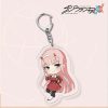 Japan Anime DARLING In The FRANXX Keychain 02 ZERO TWO Cosplay Cute Pendant Men Women Key 6 - Darling In The FranXX Shop
