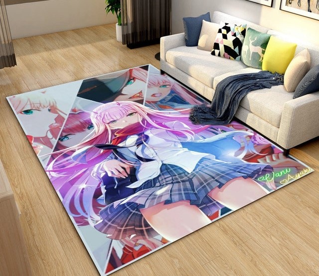 Zero Two DARLING In The FRANXX Anime Area Rug Carpet Rug for Living Room Bedroom Sofa.jpg 640x640 15 - Darling In The FranXX Shop