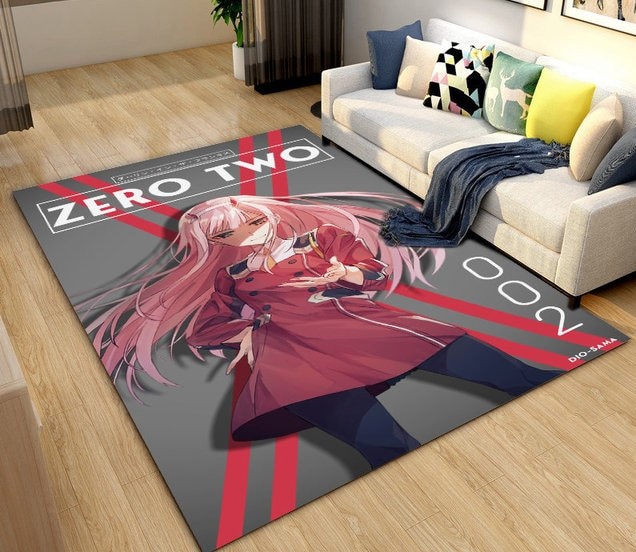 Zero Two DARLING In The FRANXX Anime Area Rug Carpet Rug for Living Room Bedroom Sofa.jpg 640x640 21 - Darling In The FranXX Shop
