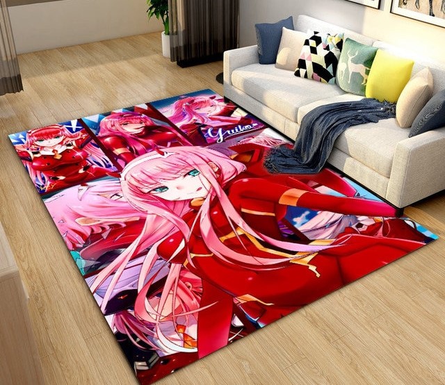 Zero Two DARLING In The FRANXX Anime Area Rug Carpet Rug for Living Room Bedroom Sofa.jpg 640x640 9 - Darling In The FranXX Shop