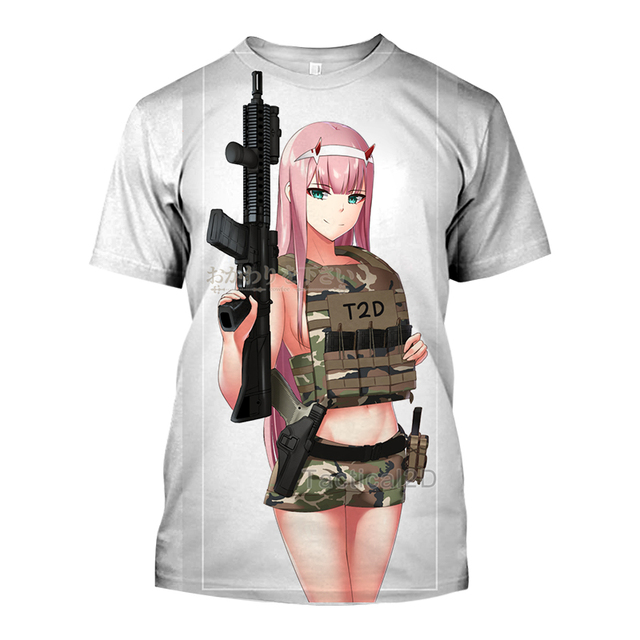 2023 New Summer Popular Menswear Anime Darling In The Franxx Sexy Girl 3D Men T shirt 21.jpg 640x640 21 - Darling In The FranXX Shop