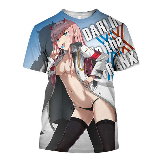 2023 New Summer Popular Menswear Anime Darling In The Franxx Sexy Girl 3D Men T shirt 23.jpg 640x640 23 - Darling In The FranXX Shop
