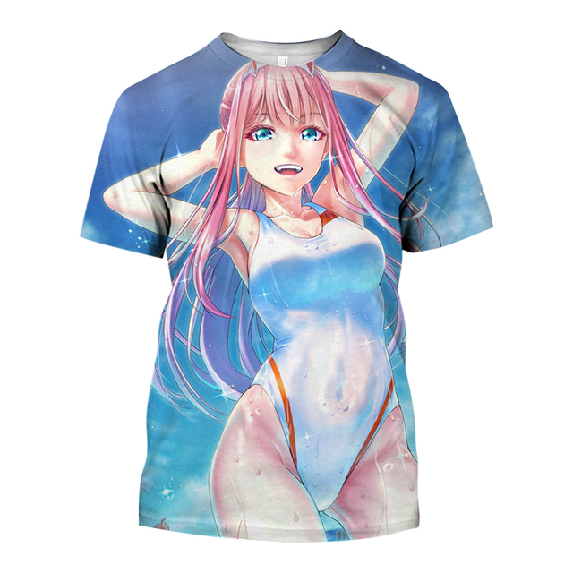 2023 New Summer Popular Menswear Anime Darling In The Franxx Sexy Girl 3D Men T shirt 24.jpg 640x640 24 - Darling In The FranXX Shop