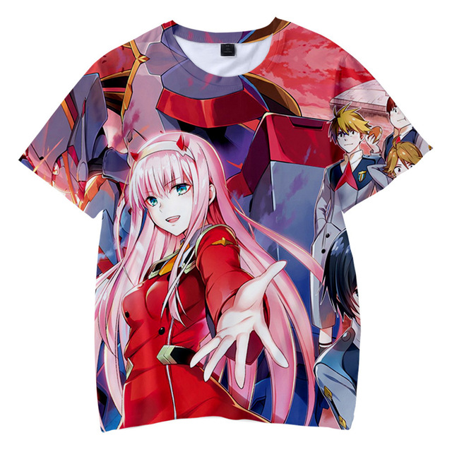 Darling In The Franxx T Shirts Anime Girl Zero Two 3D Printed Streetwear Men Women Fashion 5.jpg 640x640 5 - Darling In The FranXX Shop