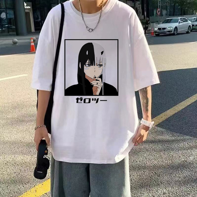 Harajuku 2023 New Women T shirt Fashion Anime Darling In The Franxx Zero Two T Shirt 2.jpg 640x640 2 - Darling In The FranXX Shop