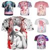 Manga ZERO TWO Shirt 3D Hentai Sexy Lolita Anime Darling In The Franxx T Shirts Men - Darling In The FranXX Shop