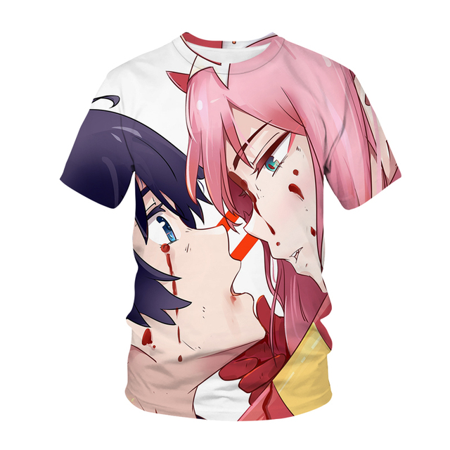 New Darling In The Franxx 3D Print T Shirt 002 Anime Girl Men Women Fashion - Darling In The FranXX Shop