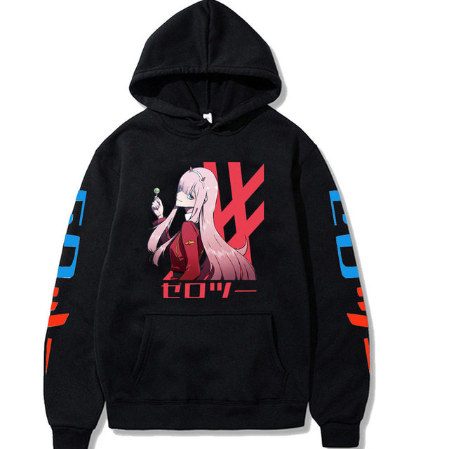 Zero Two Darling In The Franxx Oversized Hoodies Anime Hoodie Streetwear Sweatshirt Men women Kids - Darling In The FranXX Shop