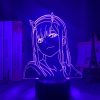 Zero Two Figure 3d Anime Lamp Nightlight Kids Child Girls Bedroom Manga Gift Night Light Lamp 2 - Darling In The FranXX Shop