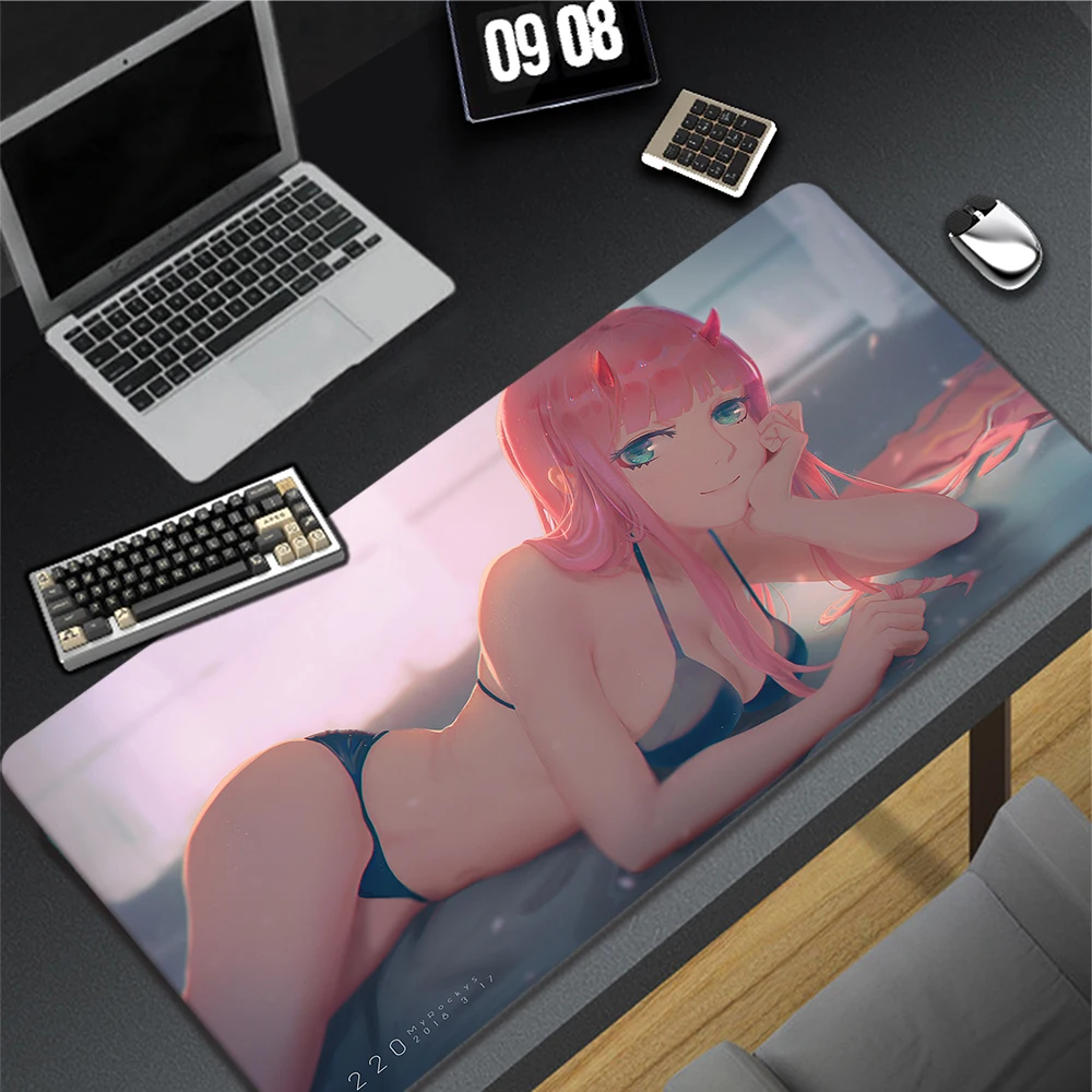 Zero Two Darling In The Franxx Game Mouse Pad Large Mouse Mat XXL Gaming Mousepad Table 1 - Darling In The FranXX Store
