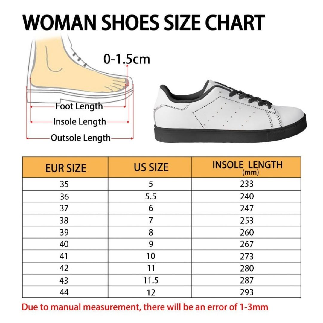 Skate Woman Shoes Size Chart - Darling In The FranXX Store